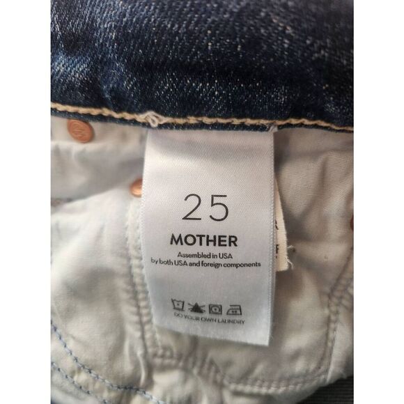 MOTHER Blue Straight Leg Jeans - Picture 5 of 10